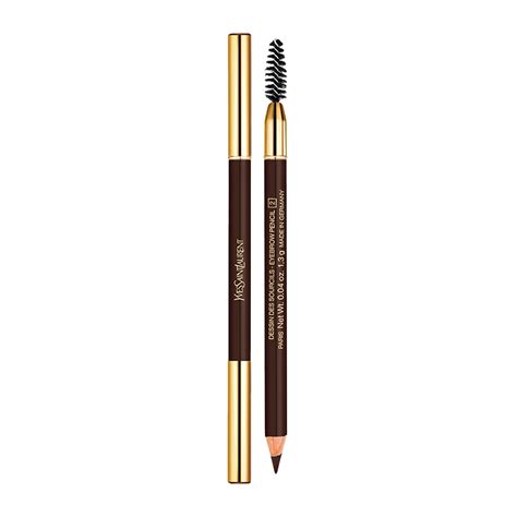 ysl eyebrow pencil glazed brown|yves saint laurent eyebrow pencil.